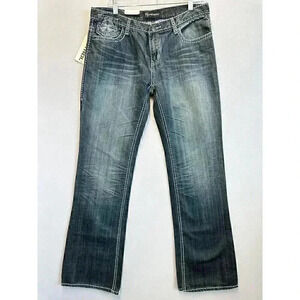 Petrol Presley‎ Women's Bootcut Denim Blue Jeans Embellished Size 31